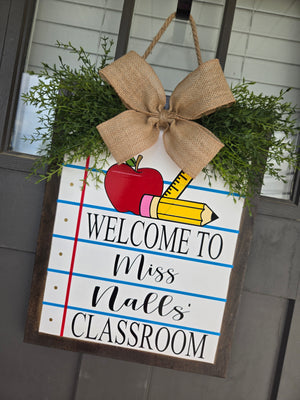 Notebook Door Hanger